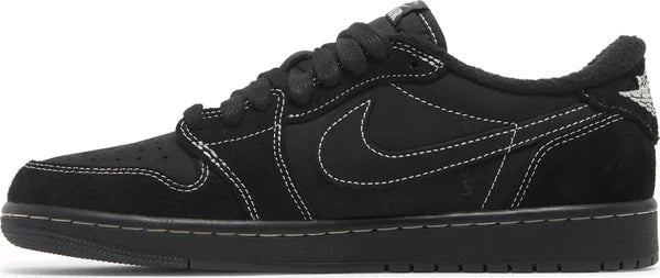 Travis Scott x Air Jordan 1 Retro Low OG 'Black Phantom' for Kids