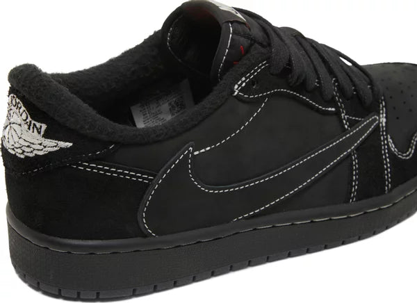 Travis Scott x Air Jordan 1 Retro Low OG 'Black Phantom' for Kids