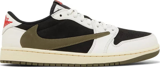 Travis Scott x Wmns Air Jordan 1 Retro Low OG 'Olive' for Kids