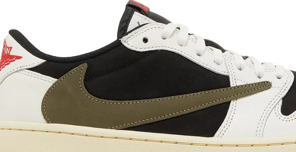 Travis Scott x Wmns Air Jordan 1 Retro Low OG 'Olive' for Kids