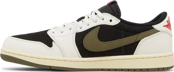 Travis Scott x Wmns Air Jordan 1 Retro Low OG 'Olive' for Kids