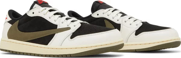 Travis Scott x Wmns Air Jordan 1 Retro Low OG 'Olive' for Kids