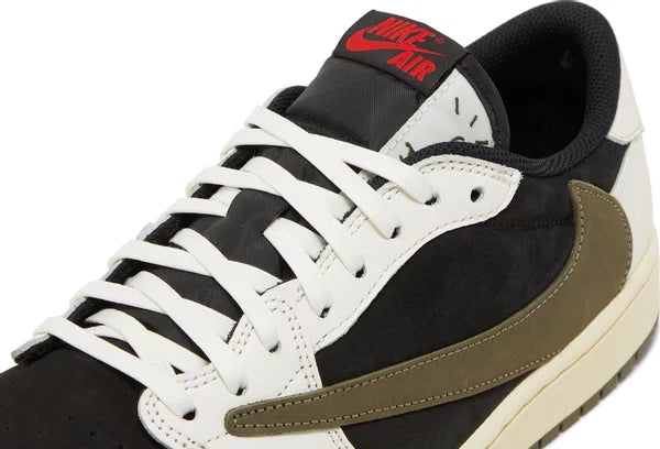 Travis Scott x Wmns Air Jordan 1 Retro Low OG 'Olive' for Kids