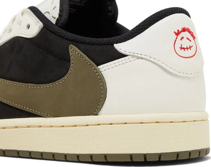 Travis Scott x Wmns Air Jordan 1 Retro Low OG 'Olive' for Kids