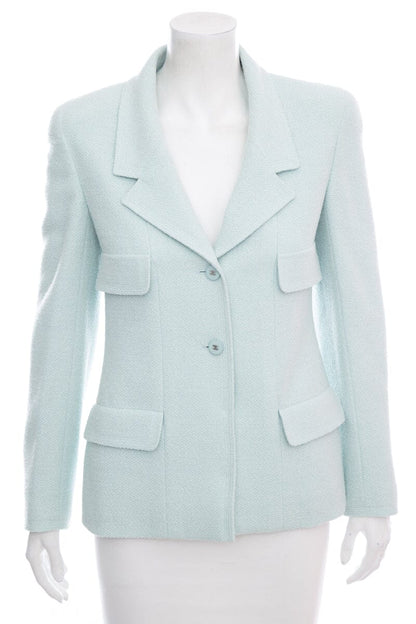 Chanel Baby Blue Jacket SZ 38