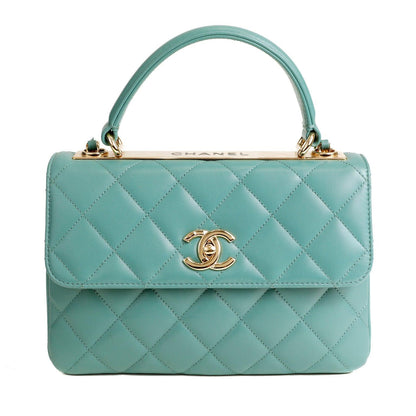 Chanel Agneau Quilted Lambskin Coco Handle w/ Gold Hardware