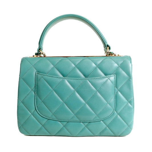 Chanel Agneau Quilted Lambskin Coco Handle w/ Gold Hardware