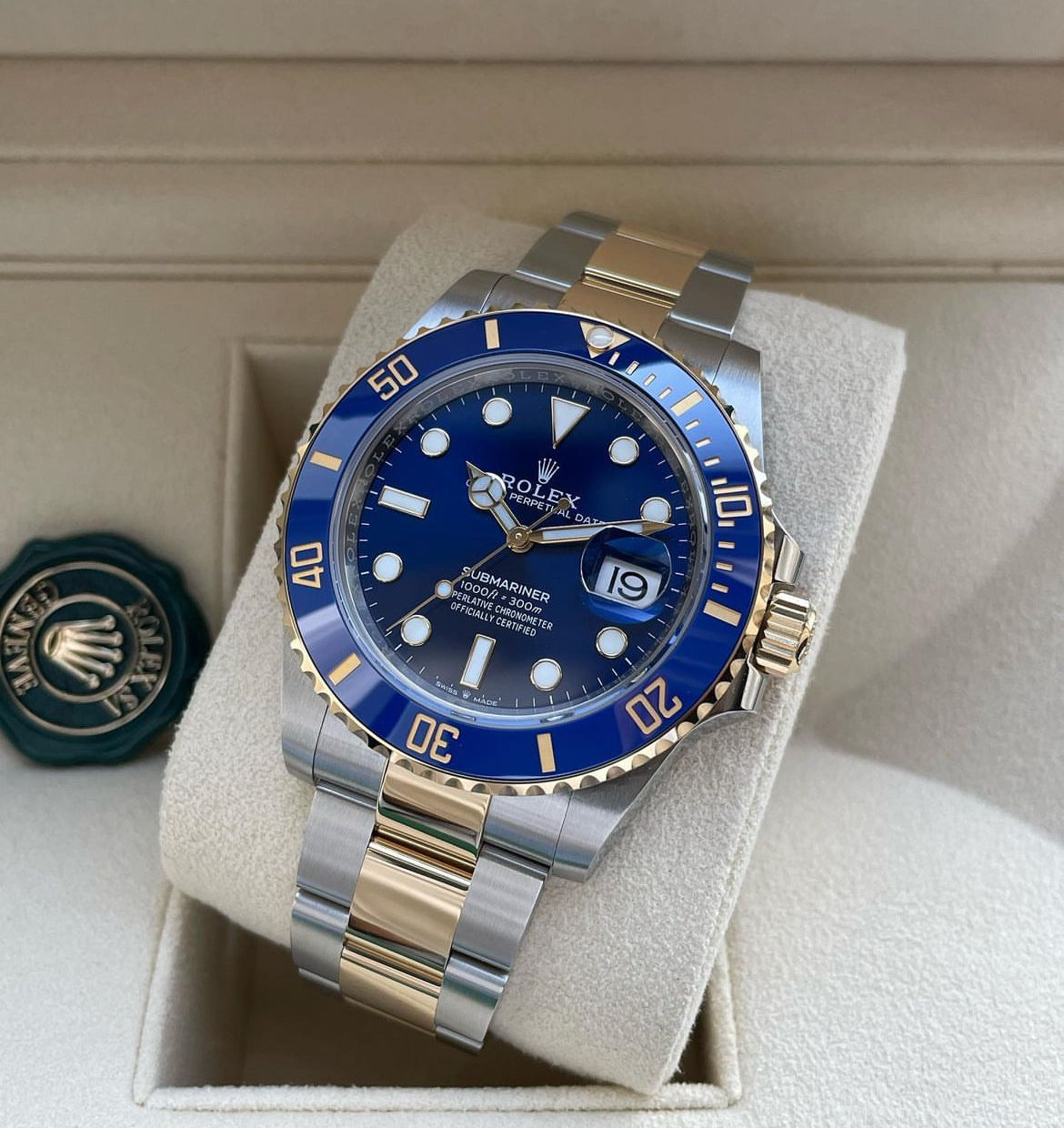 SUBMARINER DATE ORO & BLU