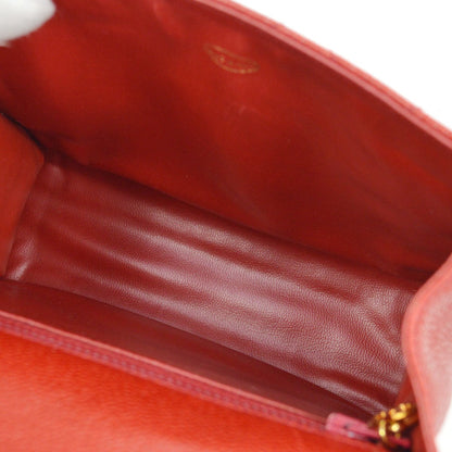 CHANEL 1991-1994 Red Caviar Shoulder Bag