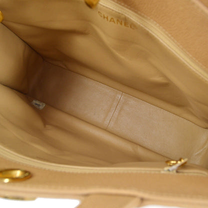 CHANEL 1994-1996 Beige Caviar Tote Bag 