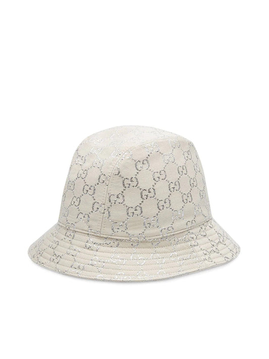 Cappello bucket con logo jacquard