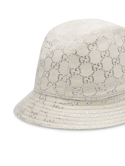 Cappello bucket con logo jacquard