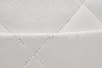 Chanel 19 White Puff Quilted Lambskin Handbag