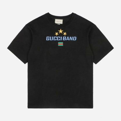 GUCCI "GUCCI BAND" BLACK T-SHIRTS SS COLLECTION 2022