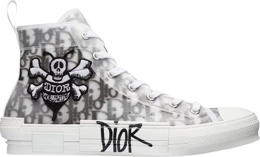 Dior And Shawn B23 High Top Bee Embroidery Shoes for Unisex