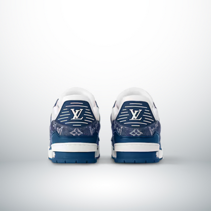 TRAINER MONOGRAM DENIM WHITE BLUE