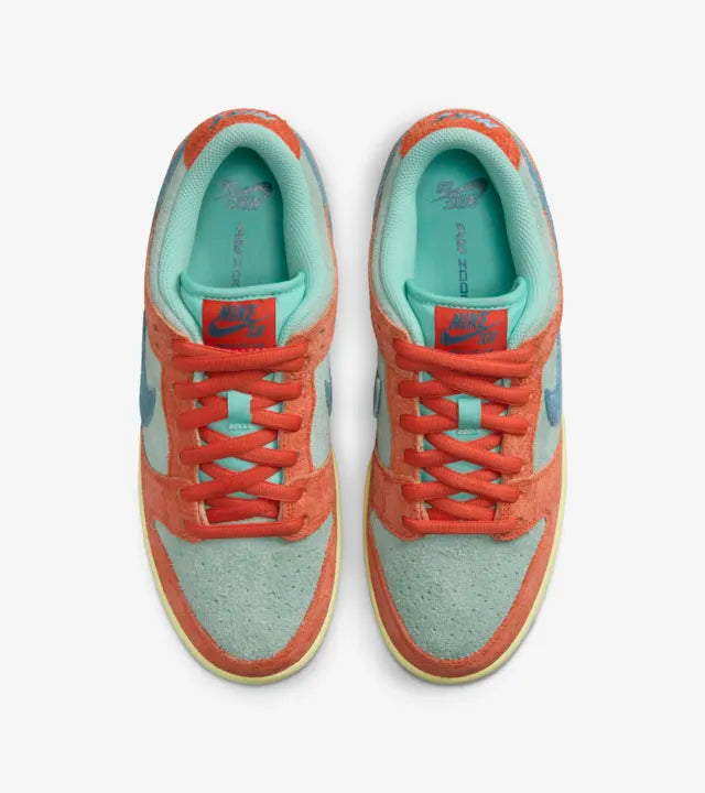 Nike SB Dunk Low Pro PRM Orange and Emerald Rise