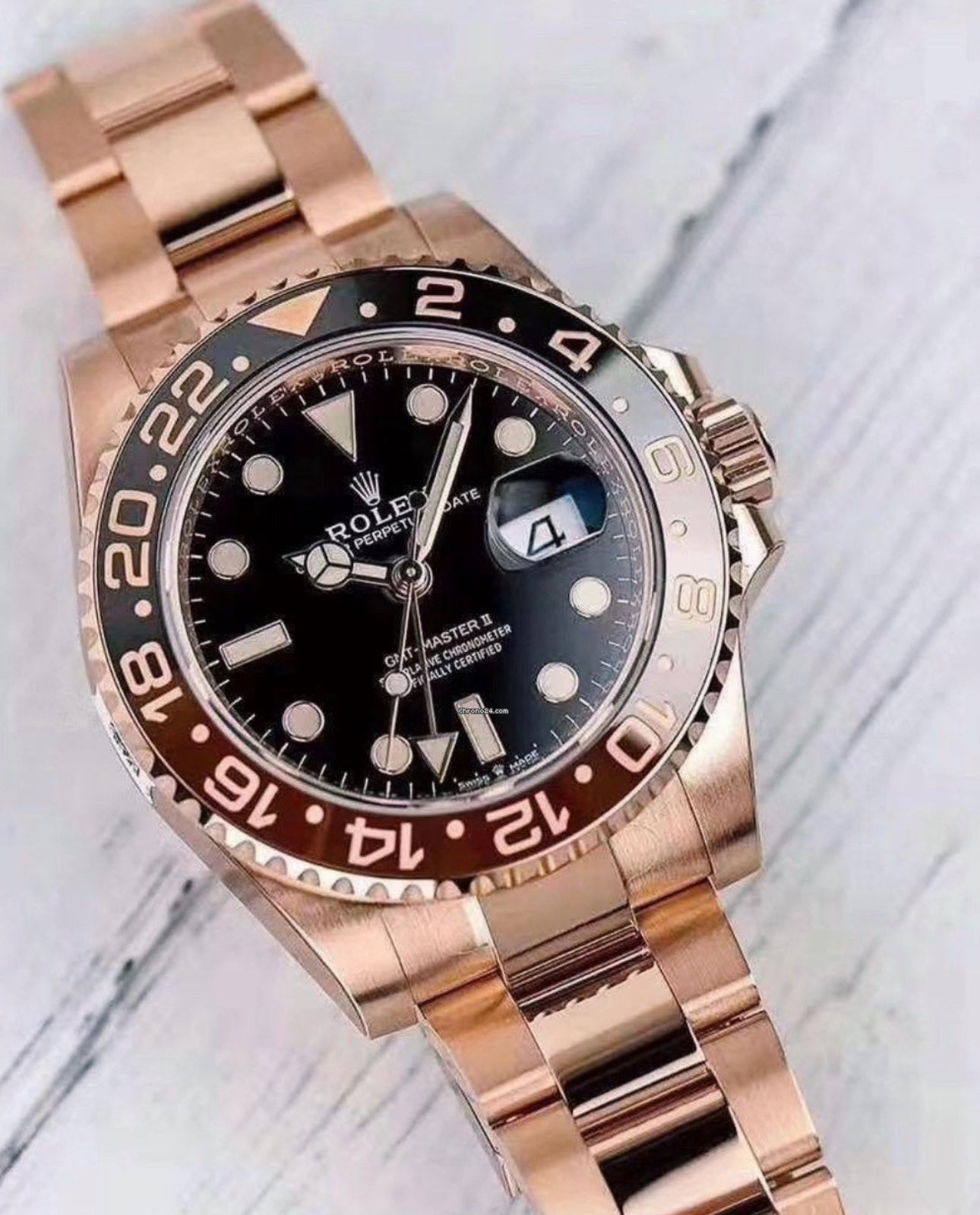 GMT MASTER II "ROOT-BEER" ROSE'