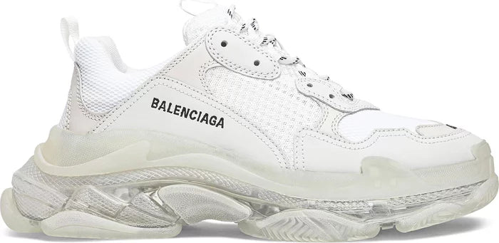 Balenciaga Triple S Clear Sole Triple White Wmns 'White Clear Sole'