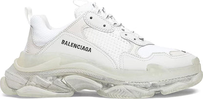 Balenciaga Triple S Clear Sole Triple White Wmns 'White Clear Sole'