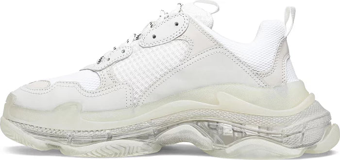 Balenciaga Triple S Clear Sole Triple White Wmns 'White Clear Sole'