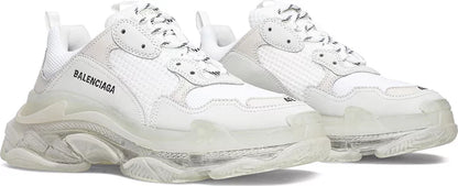 Balenciaga Triple S Clear Sole Triple White Wmns 'White Clear Sole'