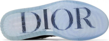 Dior x Air Jordan 1 High OG "Wolf Gray Sail Photon Dust White" Sneakers for Men