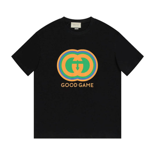 GUCCI "GOOD GAME" BLACK T-SHIRTS SS COLLECTION 2022