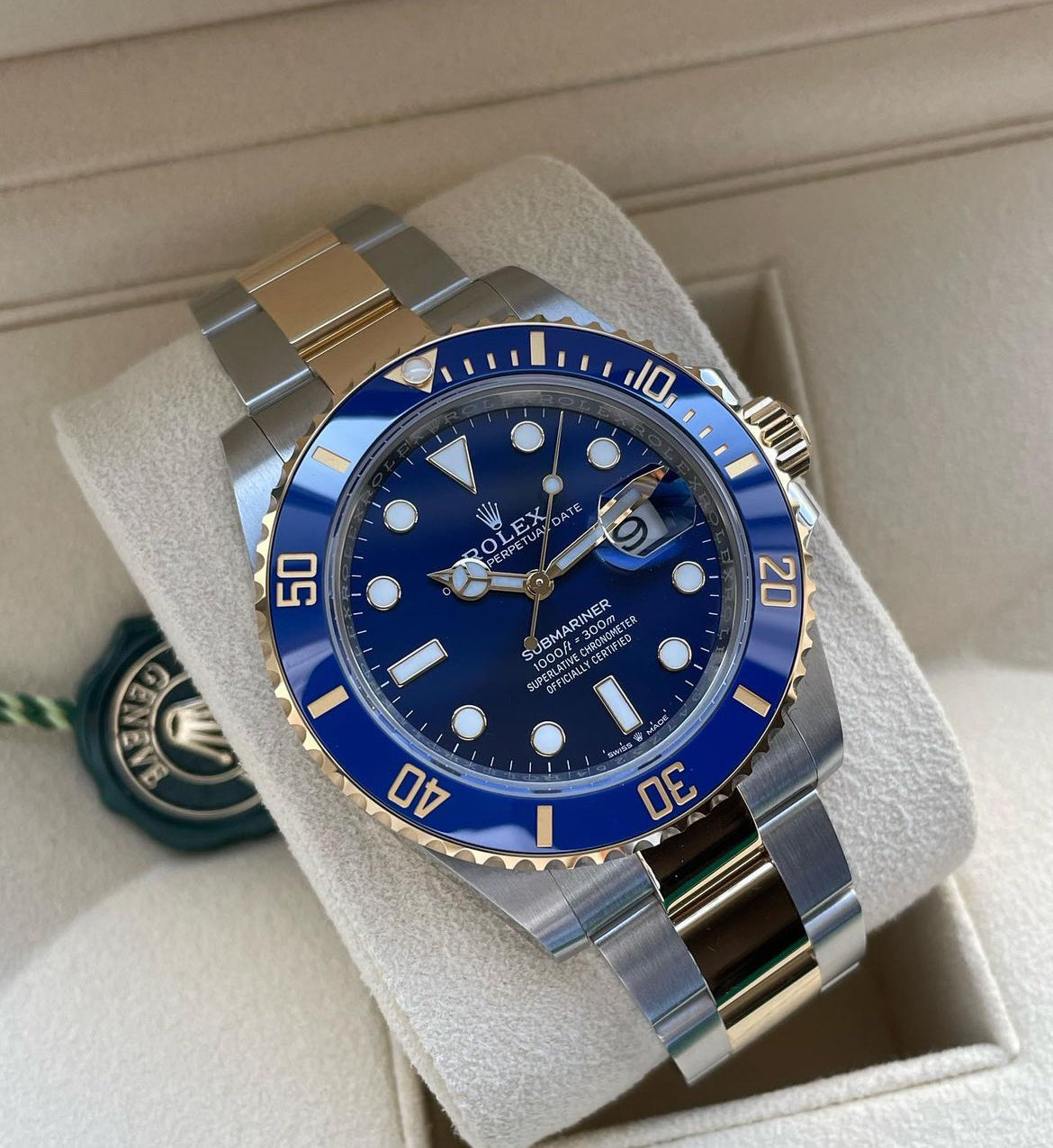 SUBMARINER DATE ORO & BLU