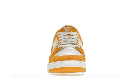 TRAINER-YELLOW MONGRAM DENIM WHITE