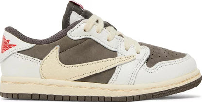 Travis Scott x Air Jordan 1 Low OG 'Reverse Mocha' for Kids