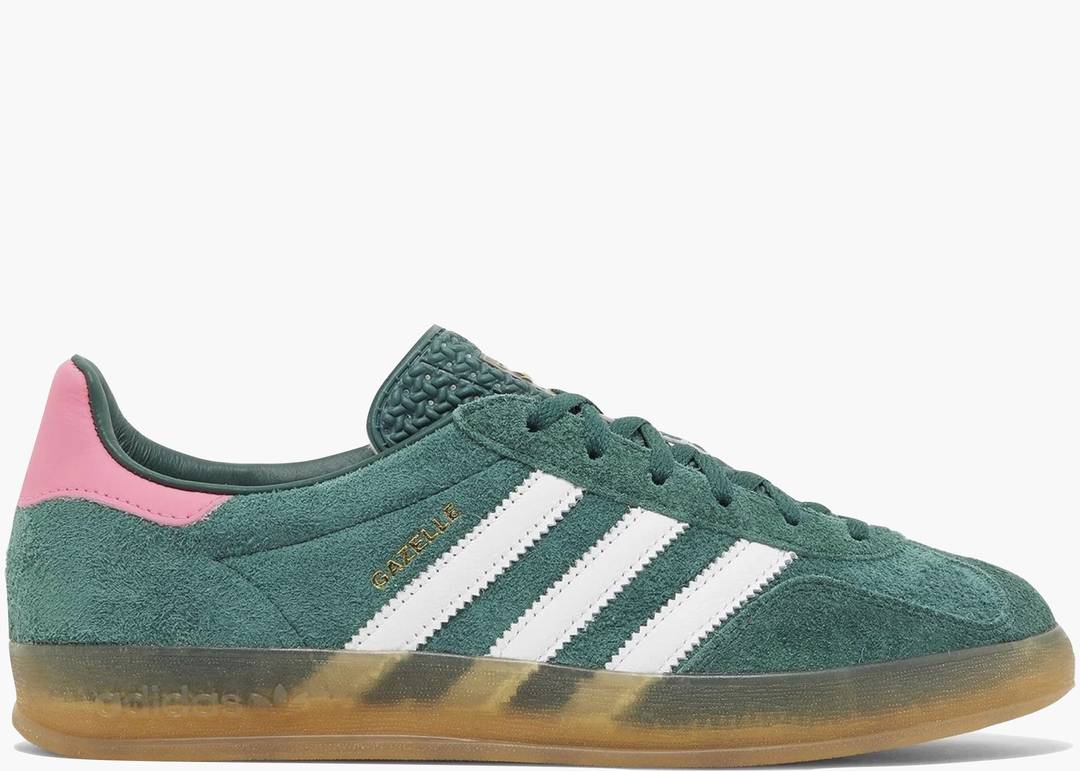 Adidas Gazelle Indoor Collegiate Green Lucid Pink 