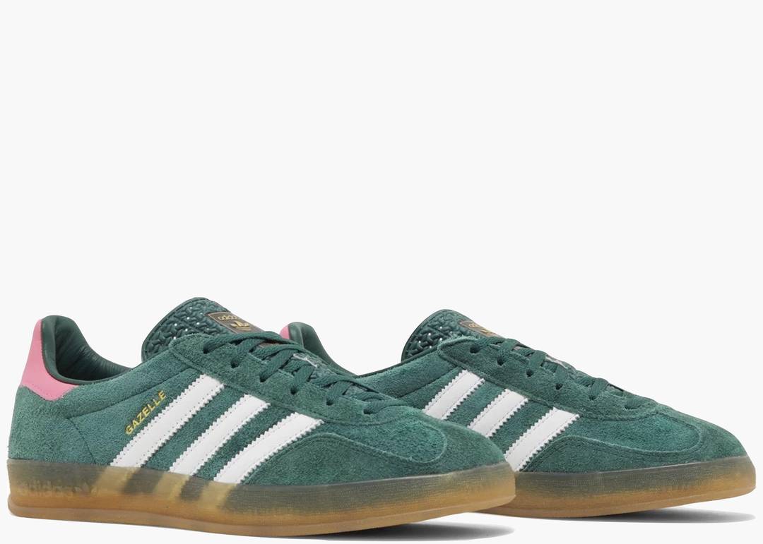 Adidas Gazelle Indoor Collegiate Green Lucid Pink 