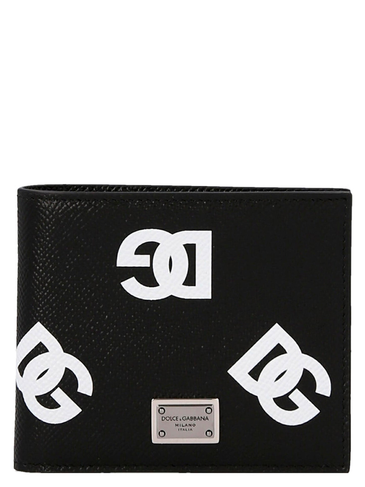 Logo Leather Wallet Wallet White/Black