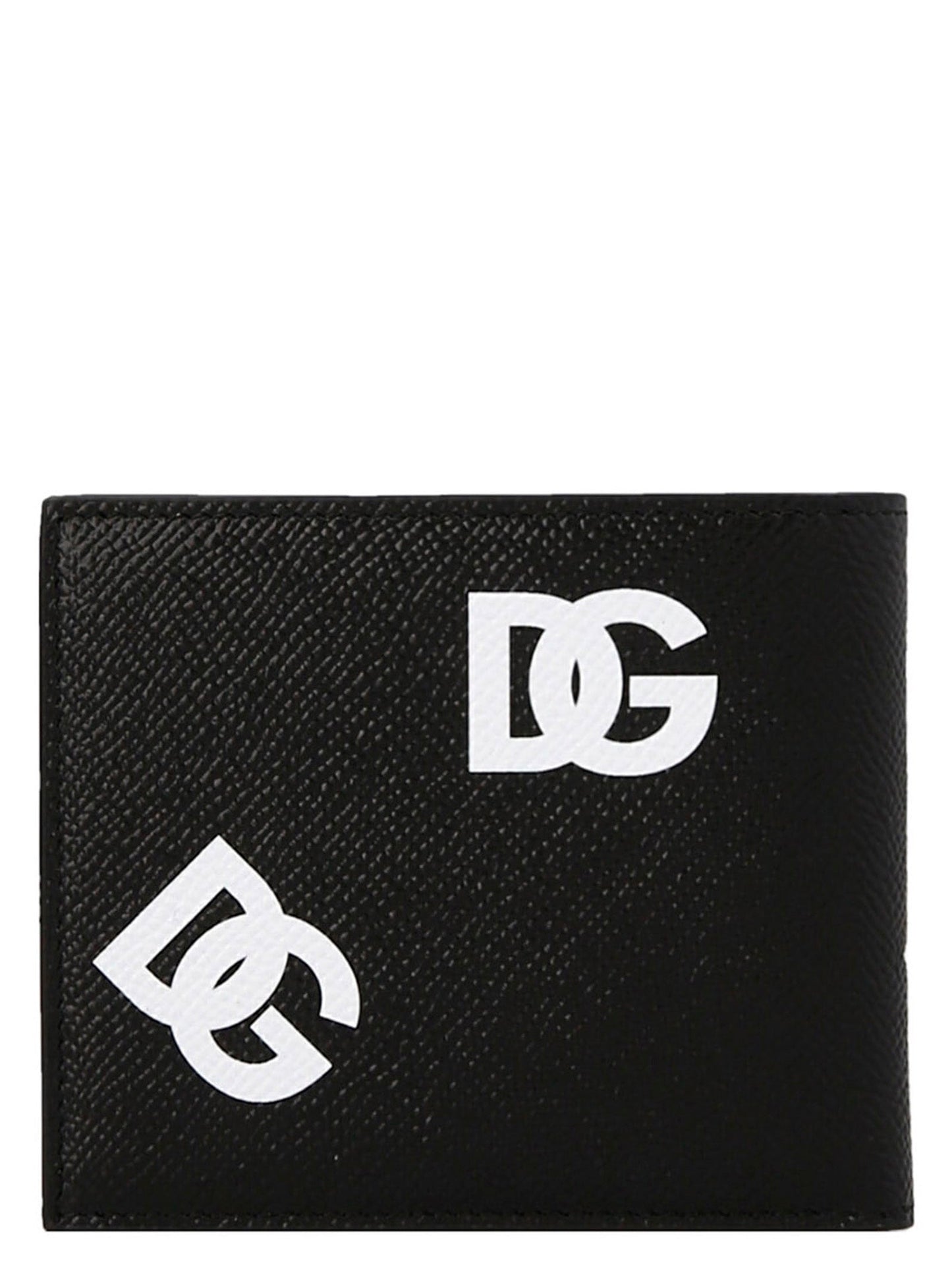 Logo Leather Wallet Wallet White/Black