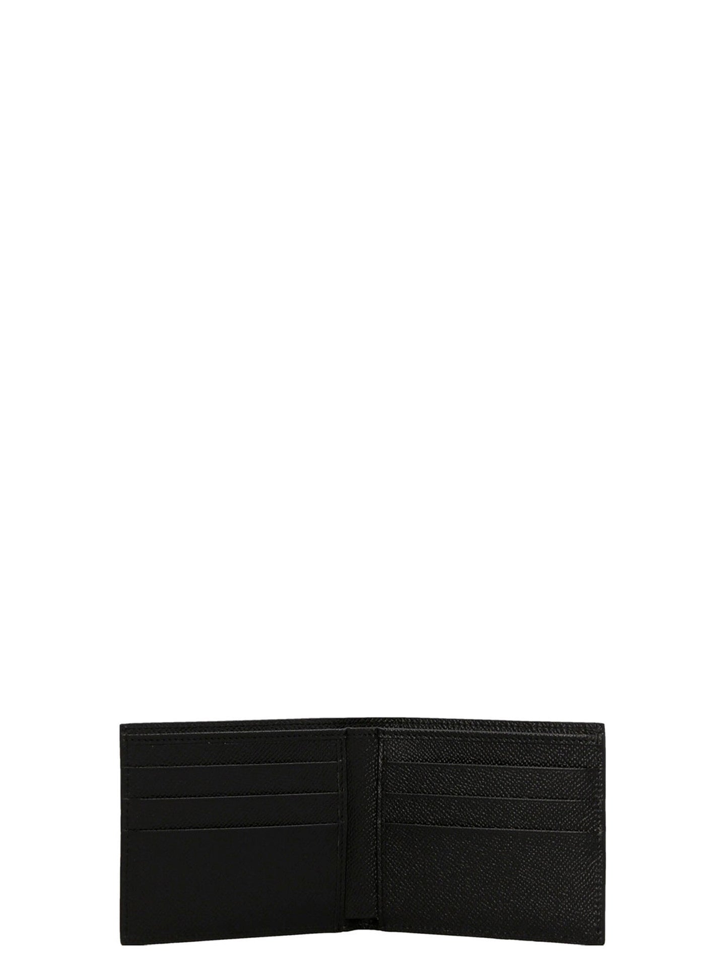 Logo Leather Wallet Wallet White/Black