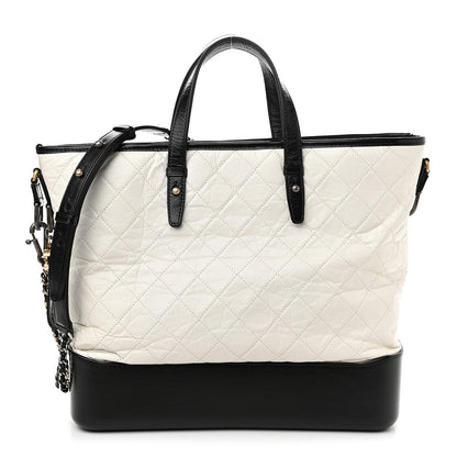 CHANEL AGED CALFSKIN QUILTED GABRIELLE TOTE BAG