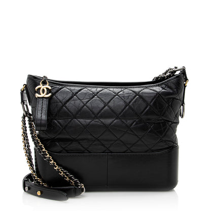 Chanel Aged Calfskin Gabrielle Medium Hobo (SHF-20633)