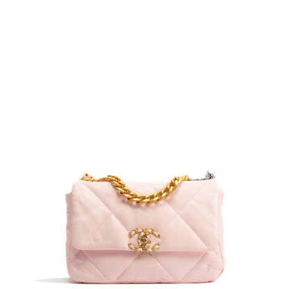 CHANEL 19 Flap Quilted Medium Pink 