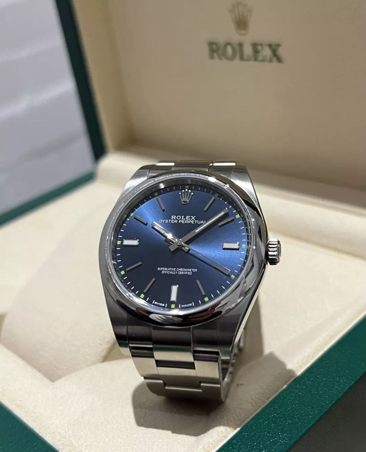 OYSTER PERPETUAL BLUE DIAL