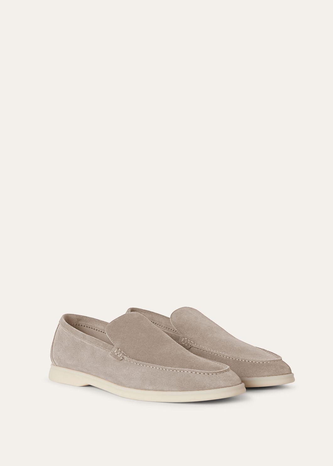 Mocassini Summer Walk in Suède Beige Uomo