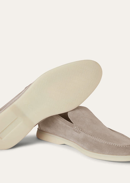 Mocassini Summer Walk in Suède Beige Uomo