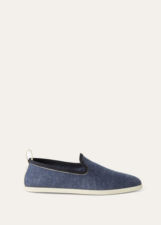 Mocassini Venice Walk in Cotone Blu Uomo