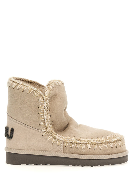 Eskimo 18 Glitter Logo Stivali E Stivaletti Beige