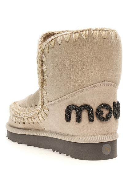 Eskimo 18 Glitter Logo Boots &amp; Booties Beige