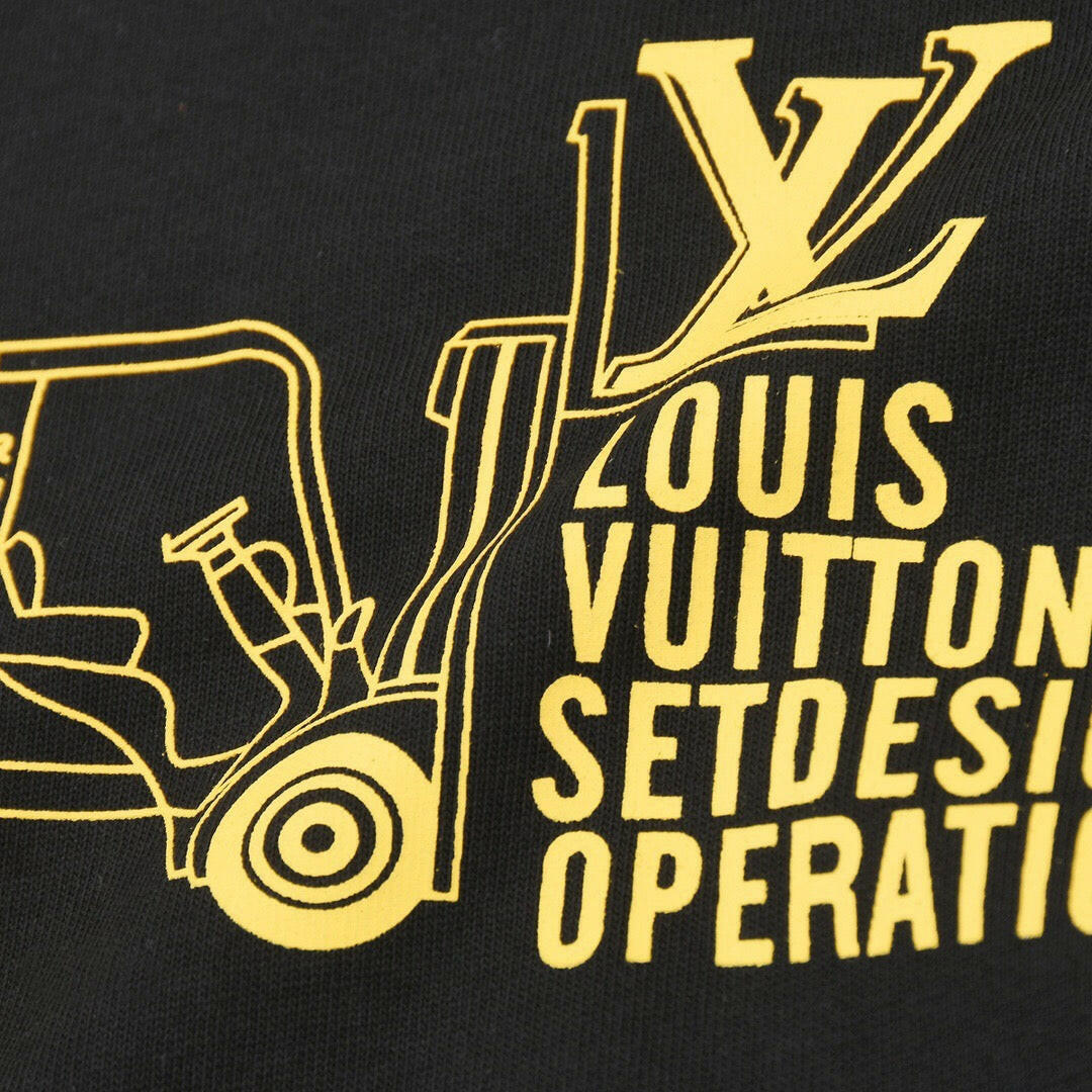 LV Designed "LV Set Design Operation" Black T-shirt