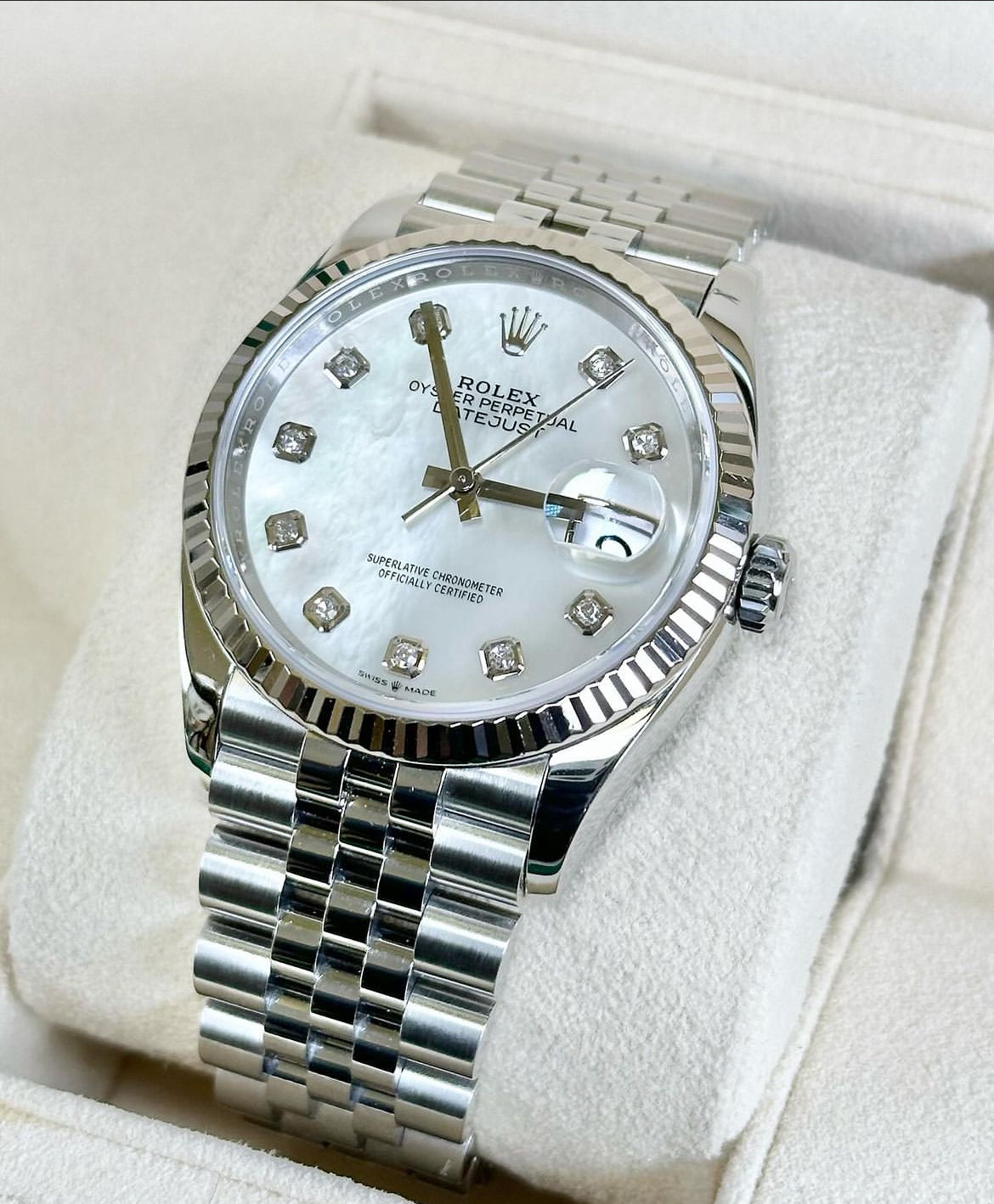 DATEJUST JUBILEE WHITE DIAMOND