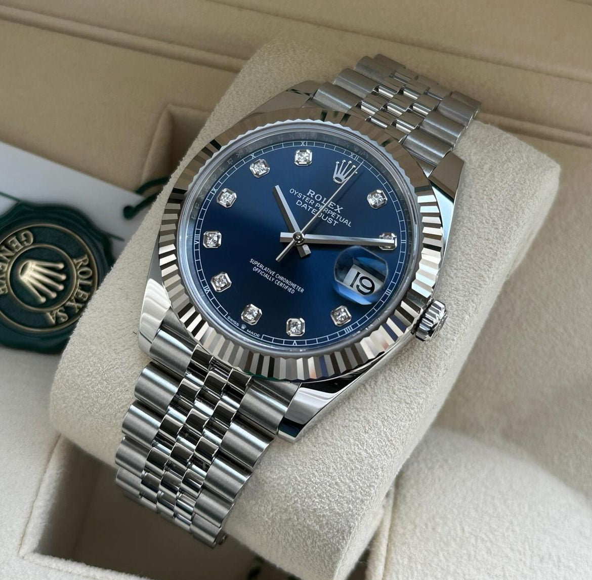 DATEJUST JUBILEE OCEAN BLU DIAMOND