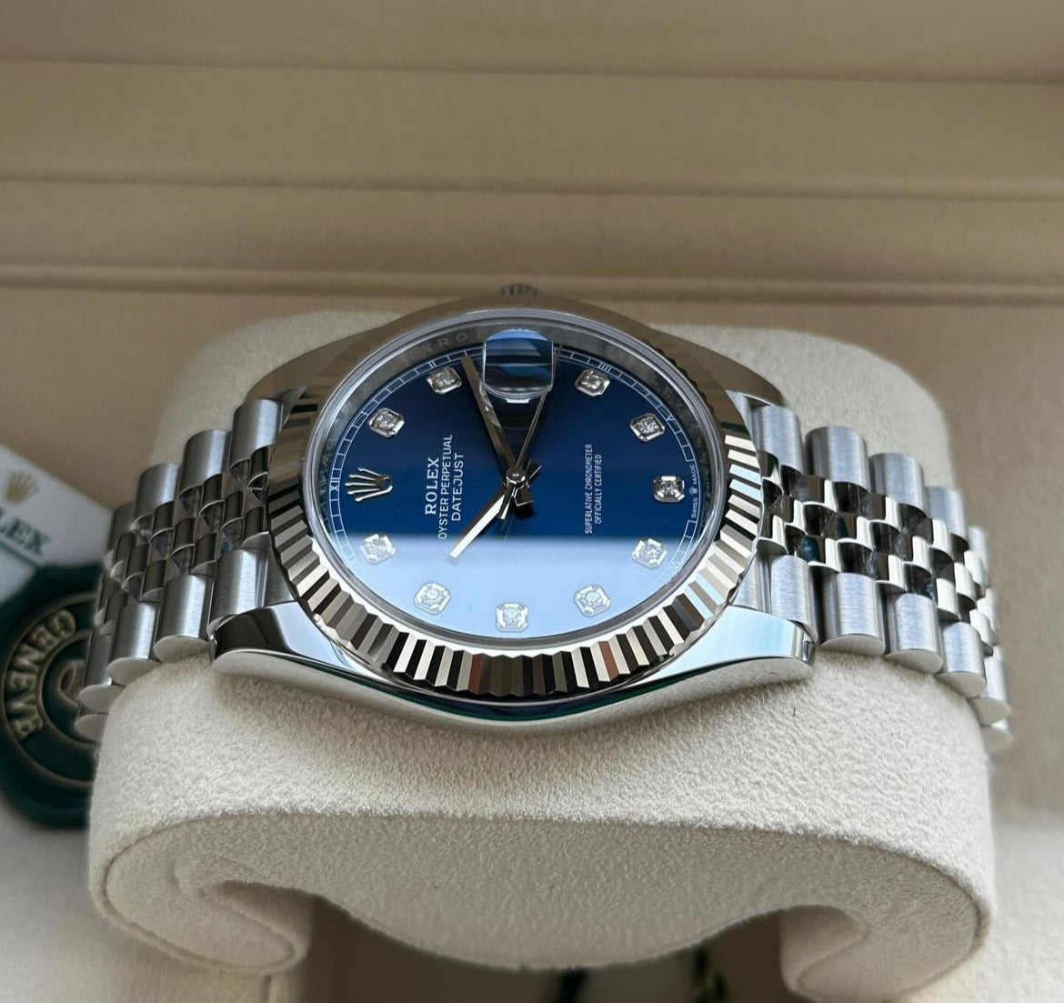 DATEJUST JUBILEE OCEAN BLU DIAMOND