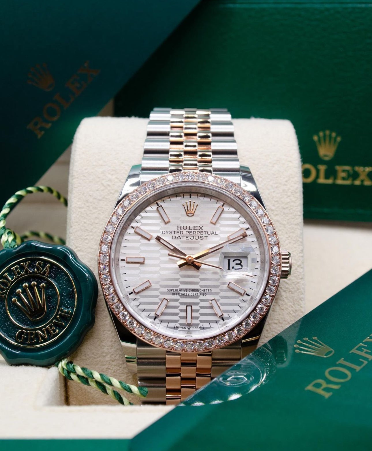 DATEJUST JUBILEE "LAS VEGAS" DIAMOND ROSE'